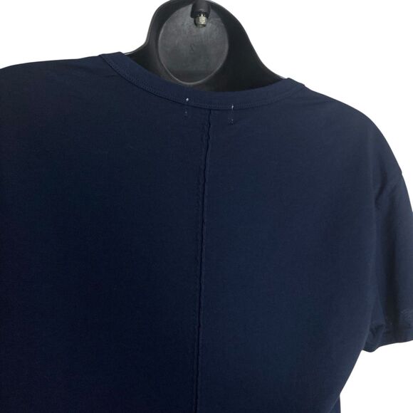 AG Adriano Goldschmied Henson Tee Womens S Navy Blue Shirt Casual Minimalist NEW - Picture 9 of 11